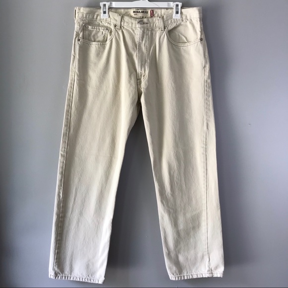 levi 505 white jeans